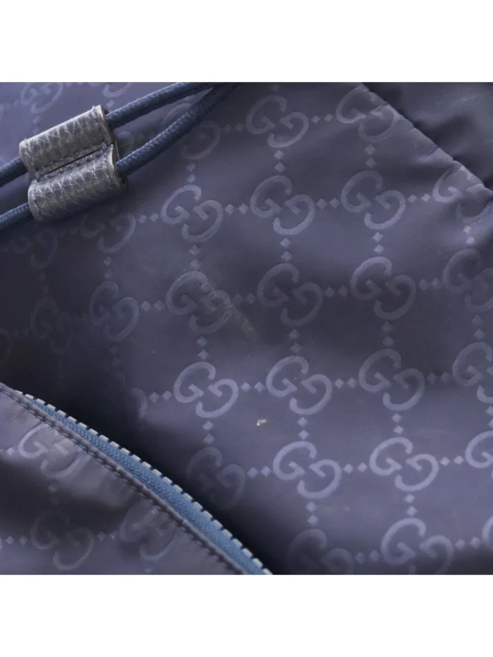 Gucci Gglogo Nylon Backpack Blue - Picture 5 of 6